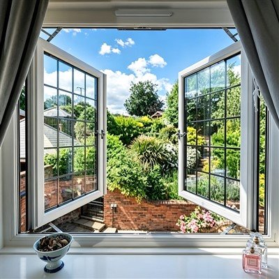 Ffenestr Gwydr Dwbl UPVC